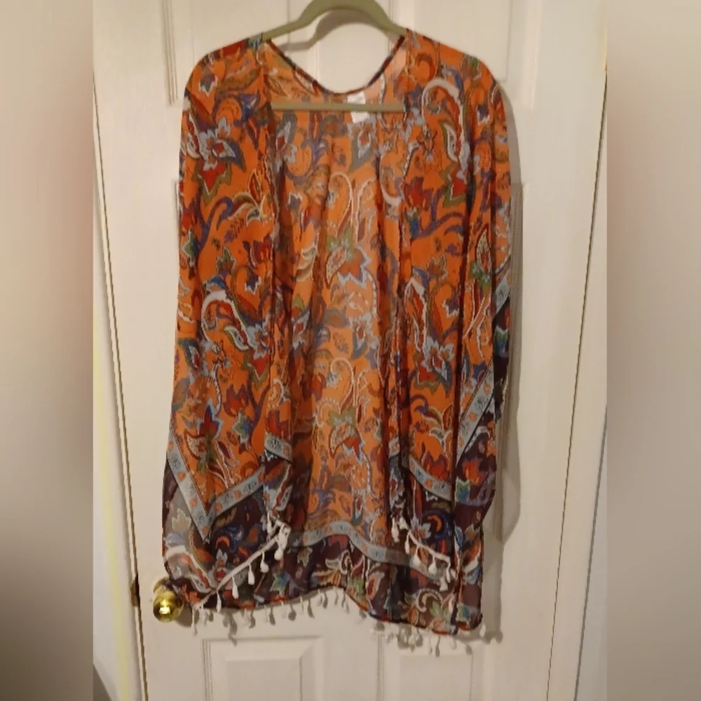 💰Bohemian Paisley Floral Kimono - Picture 1 of 8